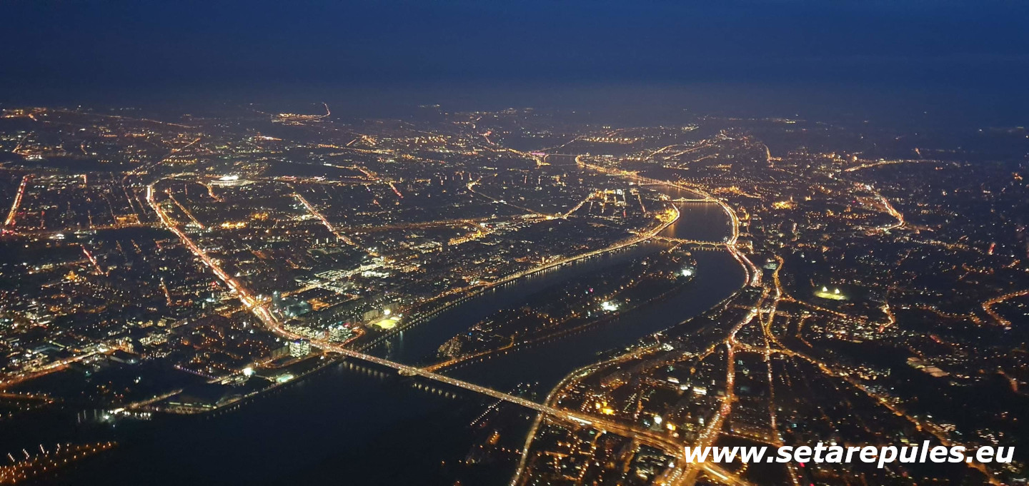 Budapest éjszakai fényei